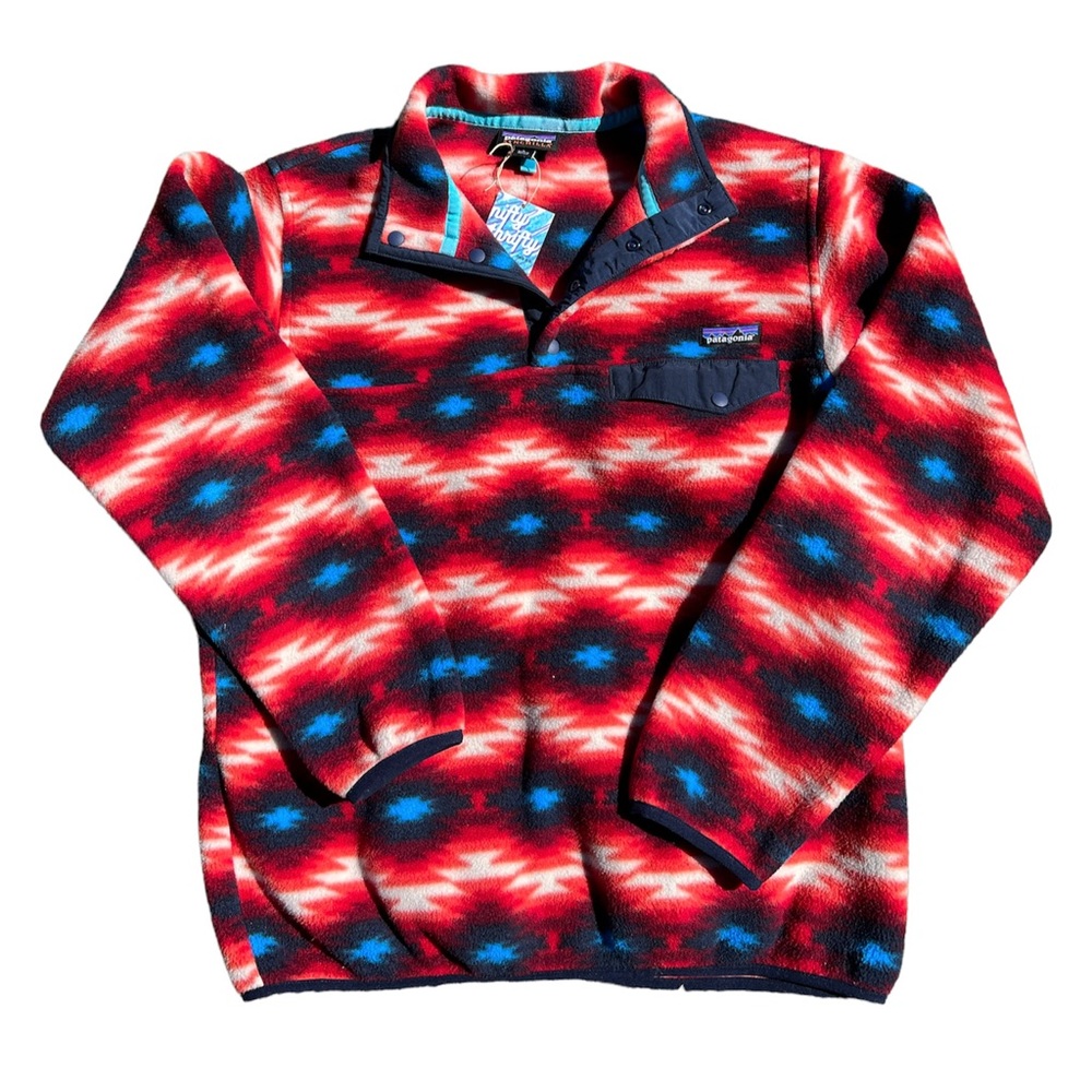 wild desert patagonia synchilla T snap pullover!